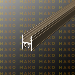 Профиль горизонтальный верхний MS210 Бронза глянец (A17)